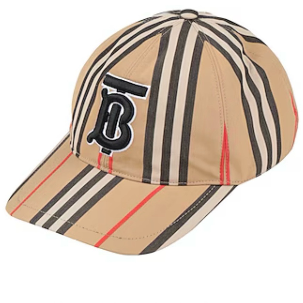 Burberry Tan and Black Nova Check Baseball Cap